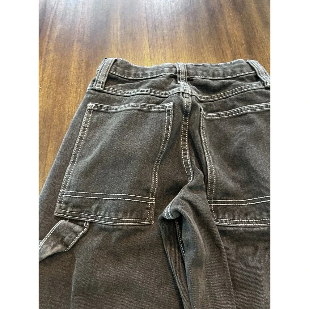 J. Galt Brandy Melville Wide Leg Jeans black carpenter size small pants